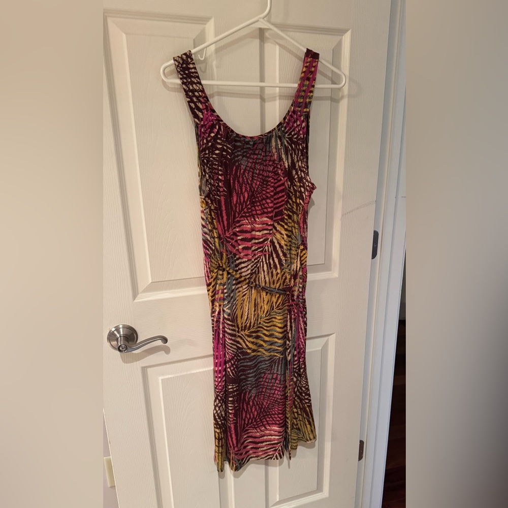 Axcess Multicolored Patterned Scoop-neck Sundress